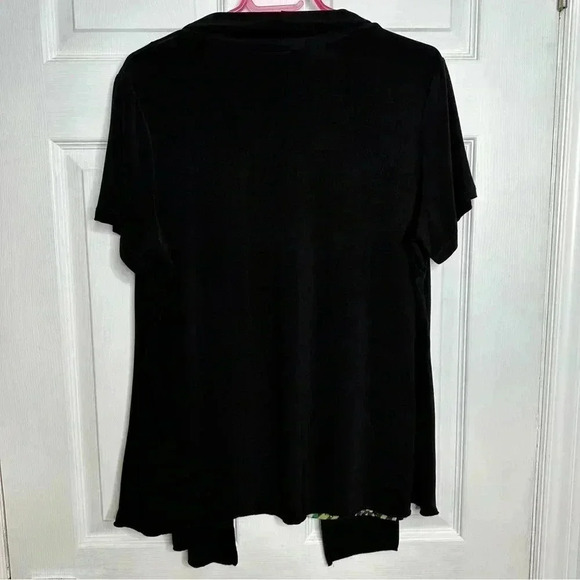 Perseption Women Two In One Top  Cardigan & Tank Black/Green Size XL - Picture 10 of 16